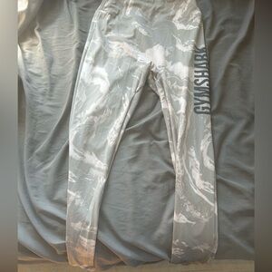 Gymshark Marble Pattern Gray Leggings